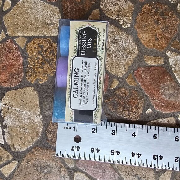 Coventry Creations Calming Blessed Herbal Candles Blessing Kit New w/ Minor Wear - Picture 5 of 6